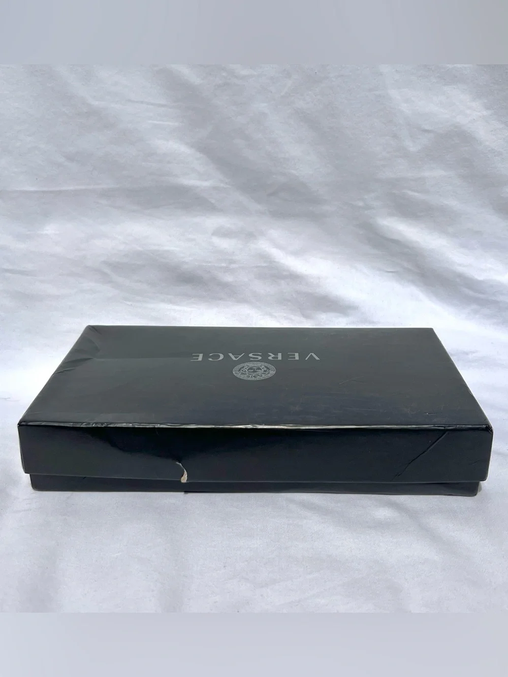 NEW $725 VERSACE Bottle Green Leather GOLD MEDUSA LOGO LargeContinental WALLET